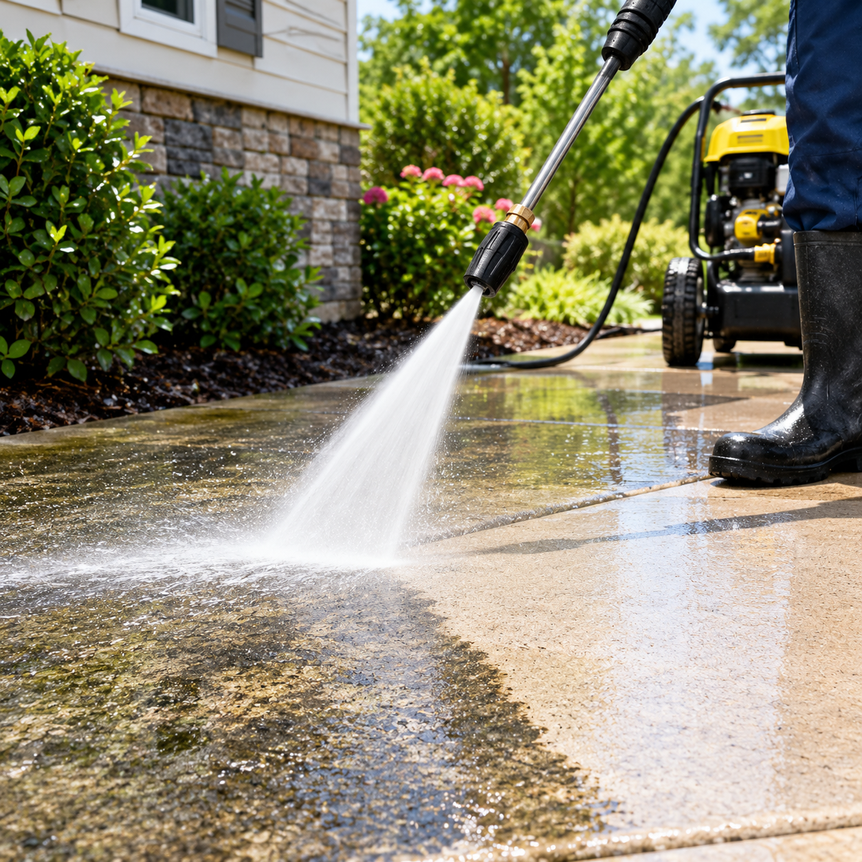 Professional power washing in Sarasota Florida by Alejo Painting INC