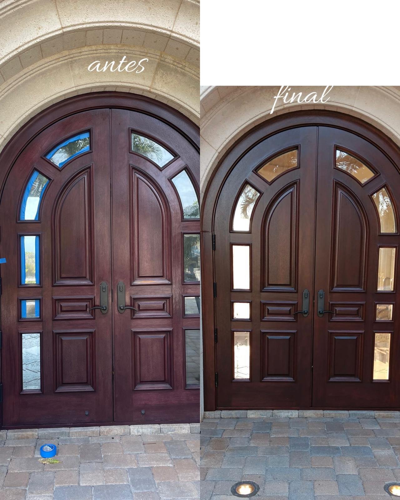 Wood surface preparation before staining in Sarasota Florida